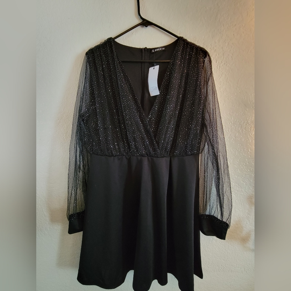 Sheilay Dress from Shein, sparkles, polyester fabric, XXL